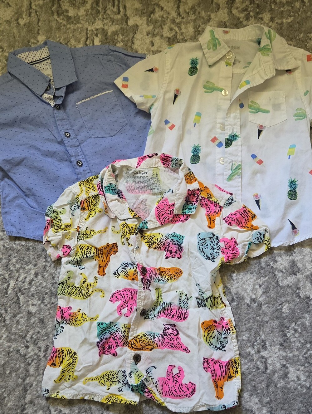 Toddler Boy Short Sleeve Button Down Shirt Bundle 2T